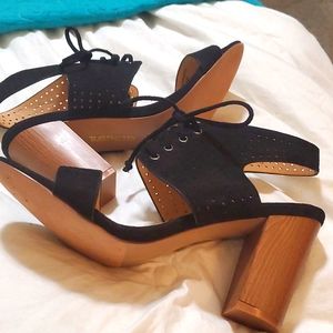 Restricted Brand - Black open toe shoe/sandal 8 1/2